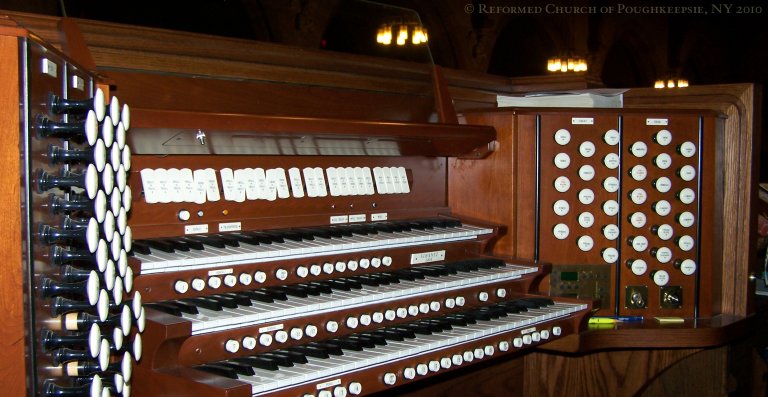 [The Organ Console]